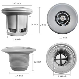 Air Valves with Wernch for Stand Up Paddle Board Inflatable Air Track 6-Hole