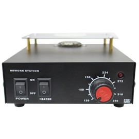 INTBUYING Preheater Machine Preheating Station 853B 220V AC 540W BGA Rework station Desoldering Table Heating Table Temperature Adjustable 100 ℃ ~ 380 ℃