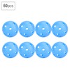 50pcs Solid Color Hollow Air Flow Golf Practice Balls Indoor