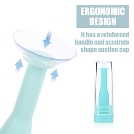 UEAVOID 4 Stück Weiche Kontaktlinsen Entferner, Saugnapf mit Aufbewahrungsetui, Kompatibel mit Weichen und Harten Linsen, Ergonomisches Silikon Einsetzhilfen Hygienische, Perfekt für Unterwegs