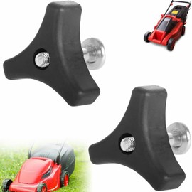 Universal Lawnmower Handle, Lawn Mower Wing Nut Screw Bolt, Triangle Handle Knob Nut Screw, 2 Pieces Triangle Nut Bolt, Triangle Handle Rotary Knob Screw Bolt, Tool for Lawnmower Machine