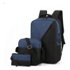 yuqing.fc Mochila Antirrobo Carga Usb Escolar Laptop Casual 3 Piezas