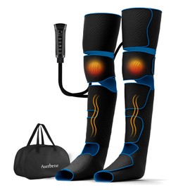 Aserbene Leg Massager, Leg Compression Massager with Heat and Vibration, Foot and Leg Massager for Circulation and Relaxation, Gift for Women Men Mom Dad