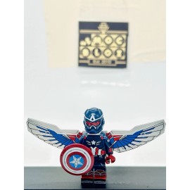 Moc Blox #0120 - Captain America Blue w/ Wings