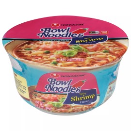 Nongshim Nong Shim Soup Bowl Noodle Shrimp Spicy 3.03 oz (Pack Of 12)