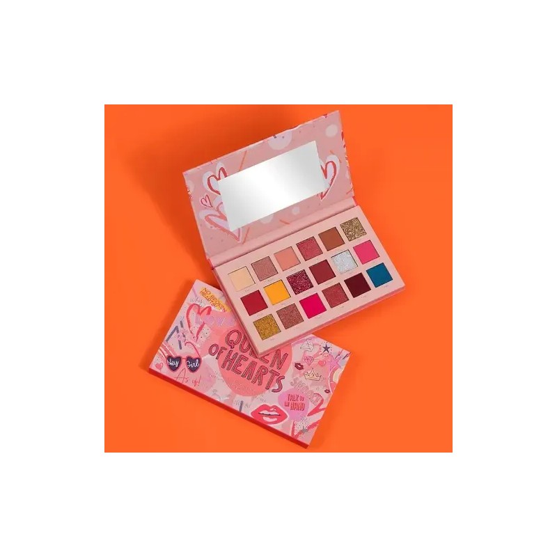 Paleta De 18 Sombras Mate Y Satinadas Queen Hearts, Lure