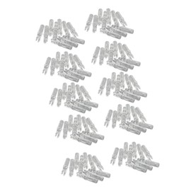 Uxsiya Nock de Flecha de Tiro con de Plástico Duradero de 100 Piezas, Culatines de Repuesto Ligeros (Transparente)