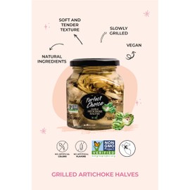Perfect Choice Grilled Artichoke Halves in Oil - Delicious for Salads, Pizzas & More - 9.9 oz (Pack of 3)