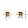 Dew Sterling Silver and Gold Plate Carey Daffodil Stud Earrings