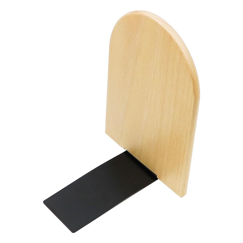 Tiardey 2 Pack Book Ends Natural Anti Slip Book Stopper,Book