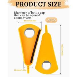 TPZORJX Pack of 2 Bottle Opener for Seniors, Jar Opener, Screw Cap Opener, Rubber Multifunctional Lid Opener for Screw Jars, for Weak Hands, Seniors with Arthritis