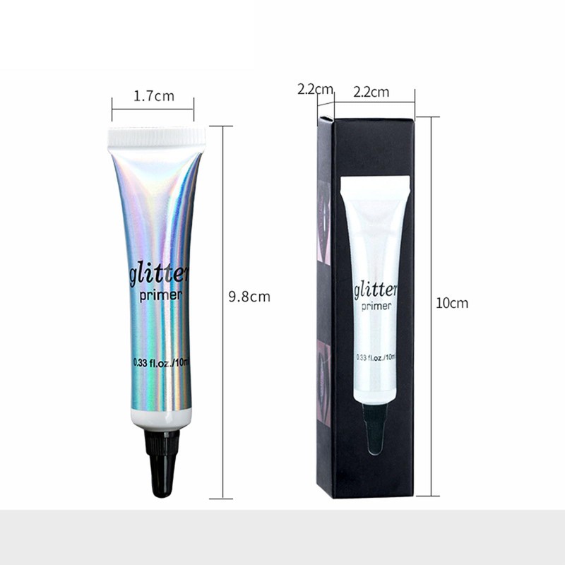 Pack of 2 Professional Makeup Bases, Glitter Primer Eyeshadow Applicator,