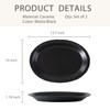 Magclay Ceramic Serving Platter, 13.7 Inch Large Oval Serving Trays,
