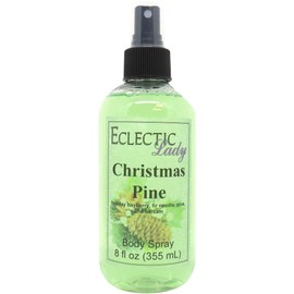 Christmas Pine Body Spray, 8 ounces, Body Mist for Women with Clean, Light & Gentle Fragrance, Long Lasting Perfume with Comforting Scent for Men & Women, Cologne with Soft, Subtle Aroma For Daily Use