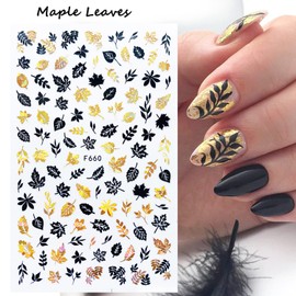 8 Sheets Summer Nail Art Stickers, Holographic 3D Seaside Beach Nail Art Decals, Laser Gold Coconut Tree Leaf Dolphin Line Nail Art Adhesive Sticker for Women Girls Manicure Sparkly Hawaii Decorations