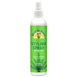 Lily Of The Desert Natural Hold Aloe Vera Hair Spray for All - Unscented, Alcohol-Free, Non-Aerosol, 8 Fl Oz