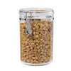 OGGI Medium-Sized Clear Canister with Clamp Lid, 61 oz -