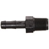 Banjo HB038 Polypropylene Hose Fitting, Adapter, 3/8" NPT Male x