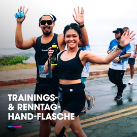 Hydrapak Tempo Pro Handy Squeeze Bottle for Training and Competition with Removable Strap (Blue, 400ml)