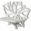 SOFE Leaf Shape Candle Wall Sconces Set of Two, White