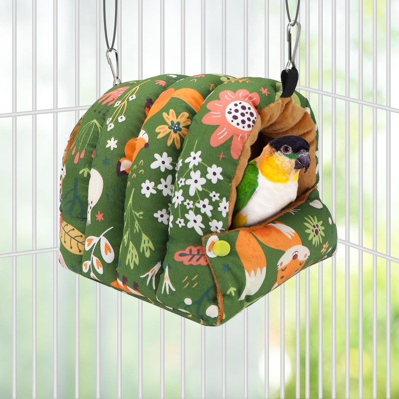 Wontee Bird Nest House Winter Warm Snuggle Hut Bird Bed