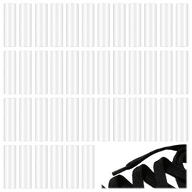 100Pcs Replacement Plastic Aglet Tips Heat Shrink Tubing Tips for Sneaker Shoe Lace Shortening Repair, Clear Aglets For Shoelaces for Drawstring Ends DIY Shoelace Heads Hoodies Clothing Rope Heads