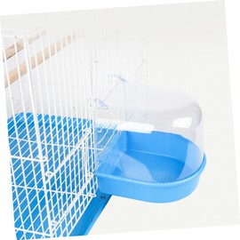 Abaodam Parrot Bathtub Bird Bath for Cage Covered Bird Bath for Canary Finches