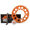 Primary Drive Alloy Kit & O-Ring Chain Orange Rear Sprocket