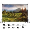 DORCEV 12x10ft Nature Landscape Backdrop Mountain Forest Pine Trees Background