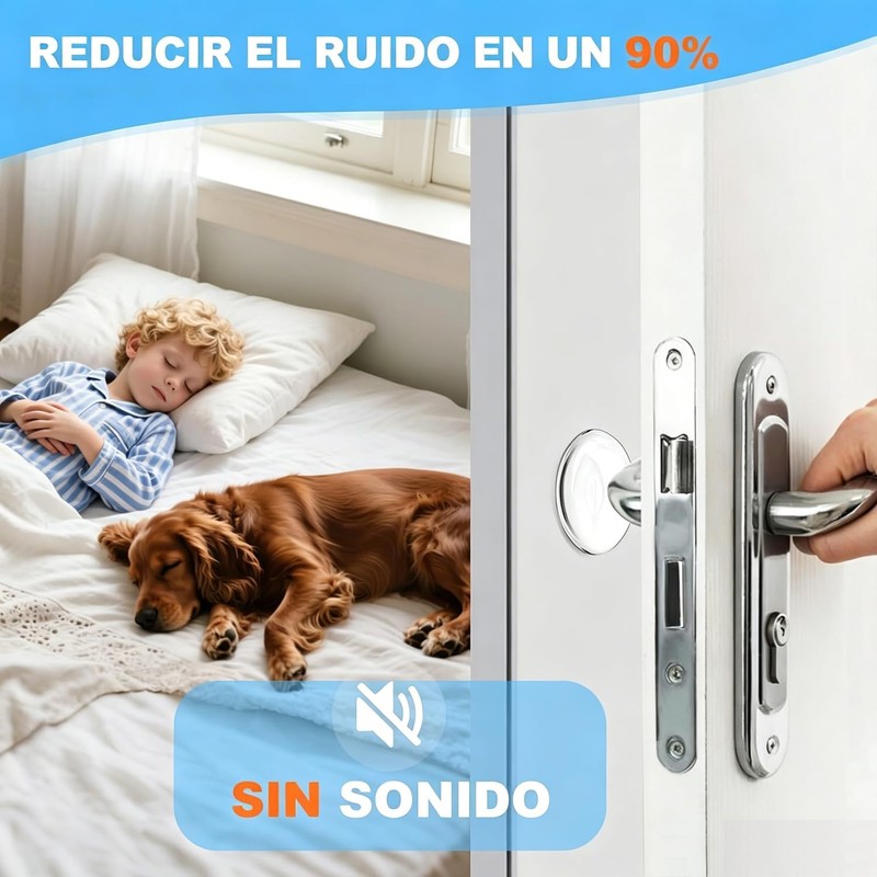 Tope para Puerta, 24 PCS Protector de Pared de Silicona,
