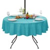 LUSHVIDA Outdoor Tablecloth with Umbrella Hole - Patio Table Cloth