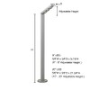 Jesco Lighting SD107CC082530-S Mizar - 8" Vertical Pole, Silver Finish