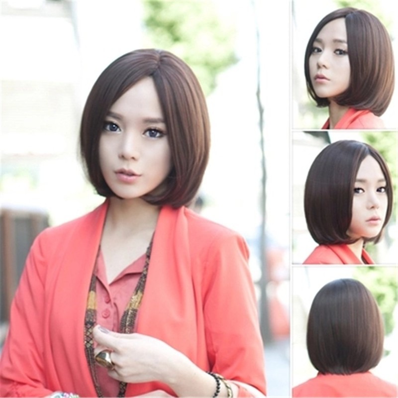 CEXIN Japanese Cute Wig, Bob, Full Wig, Short Wig, Center