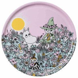 MOOMIN ARABIA 1076286 Classic Friends Forever Wooden Tray 13.8 inches (35 cm)