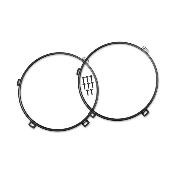 REPAIROCK 1 Pair 7 Inch Round Headlight Mounting Bracket Ring