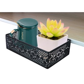 Aurynns Clip-on Drawer organizers,desk organizer,can be clipped around the table to store small items (black)