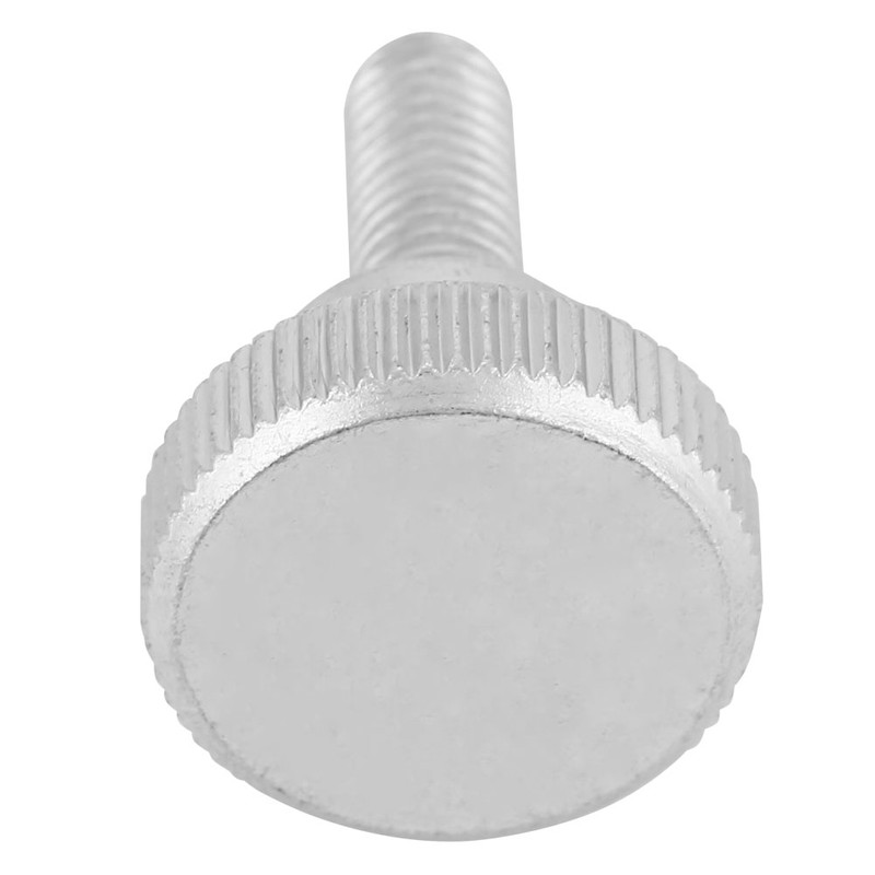 40pcs M6 Zinc Plated Carbon Steel Flat Knurled Head Bolts