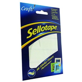 Sellotape Sticky Fixers Double-sided 12x25mm 56 Pads Ref 1445423 [Pack of 12]
