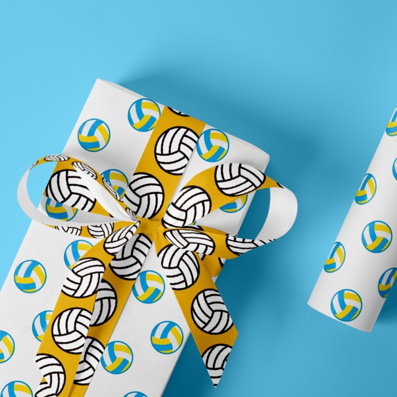 NUVCELKA Grosgrain Volleyball Ribbon - 4 Widths (3/8", 5/8", 7/8",