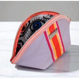 BENEFIT S/F beautiful purple beauty makeup cosmetic bag for women, girls or...