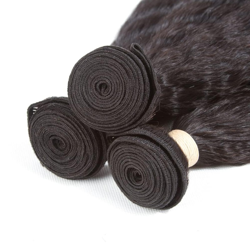 Yaki Straight Bundles #1B Kinky Straight Bundles 24 inch Double