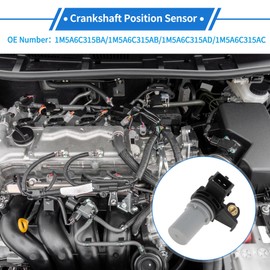 VekAuto 1 Pc Crankshaft Position Sensor for FORD Focus Mk2 1.8 TDCi 05-12 Sturdy Metal Plastic Black Gray Engine Crank CKP Sensor