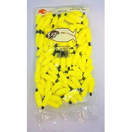 Foam Cigar Float 1 1/2In Flo YEL 100/bg