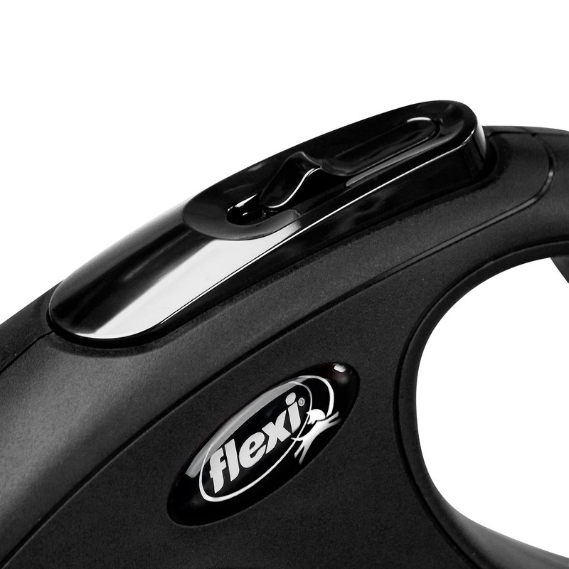 flexi New Classic Retractable Lead Cord, Medium, Black