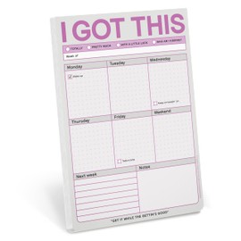 Knock Knock 6-Count I Got This Pads, To Do List Notepads, Daily Planner Pads & Funny Home Office Supplies, 6 x 9-inches