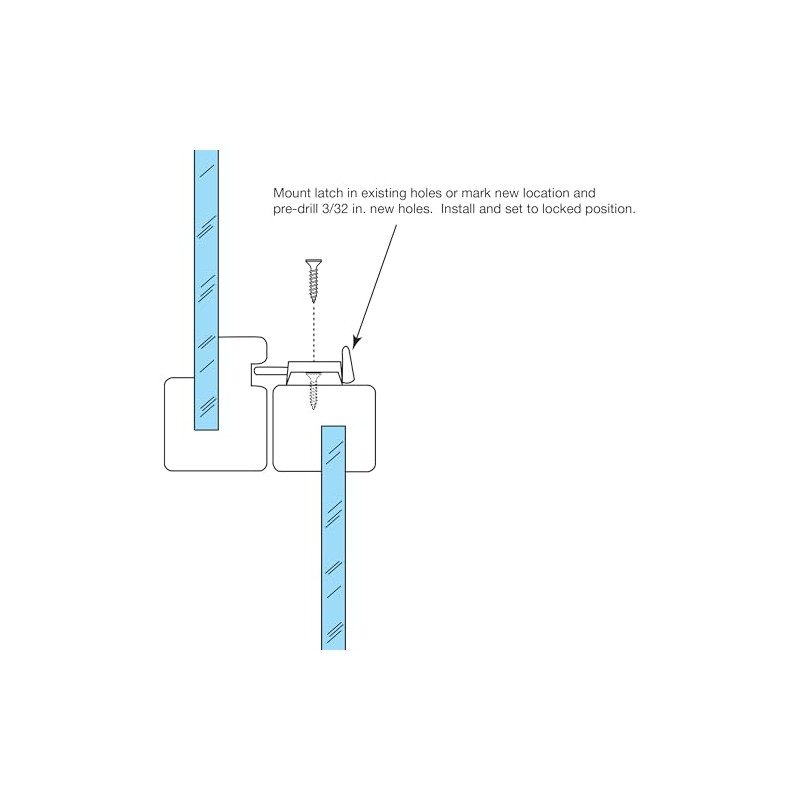 Prime-Line F 2666 Sash Lock, 3/8 In. Latch Projection, Fits