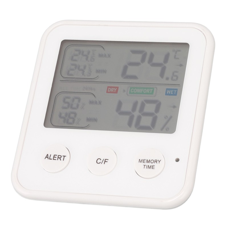 Room Thermometer 3.7in LCD Display High Accuracy Comfort Level Indicator