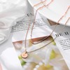 IEFWELL Initial Necklaces for Women Girls - Rose Gold Initial
