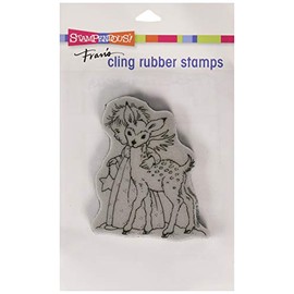 Stampendous Cling Stamp, Cherub Deer