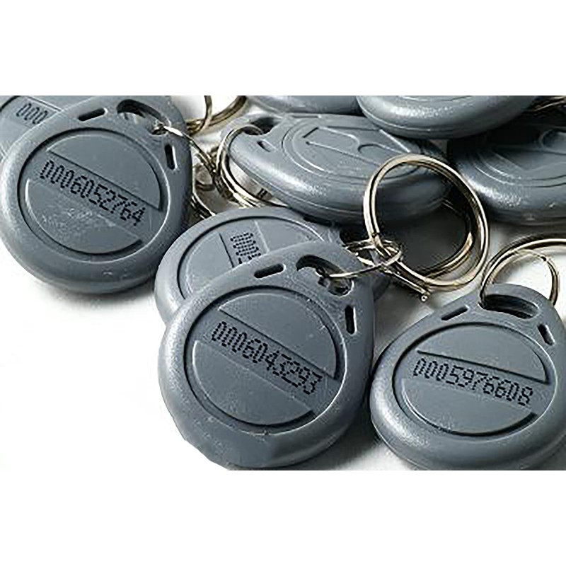 50 X Grey RFID Tags Key fobs - 125Khz READ
